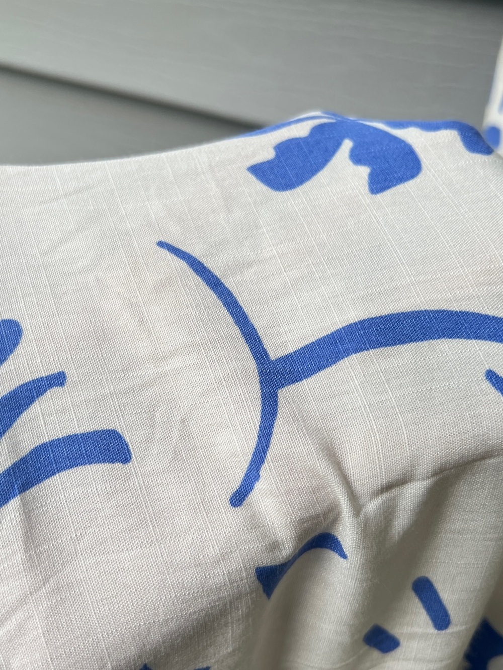Paper Heart Anthropologie Maxi Dress Vino Tie Back Size S White Blue Summer - Picture 9 of 14